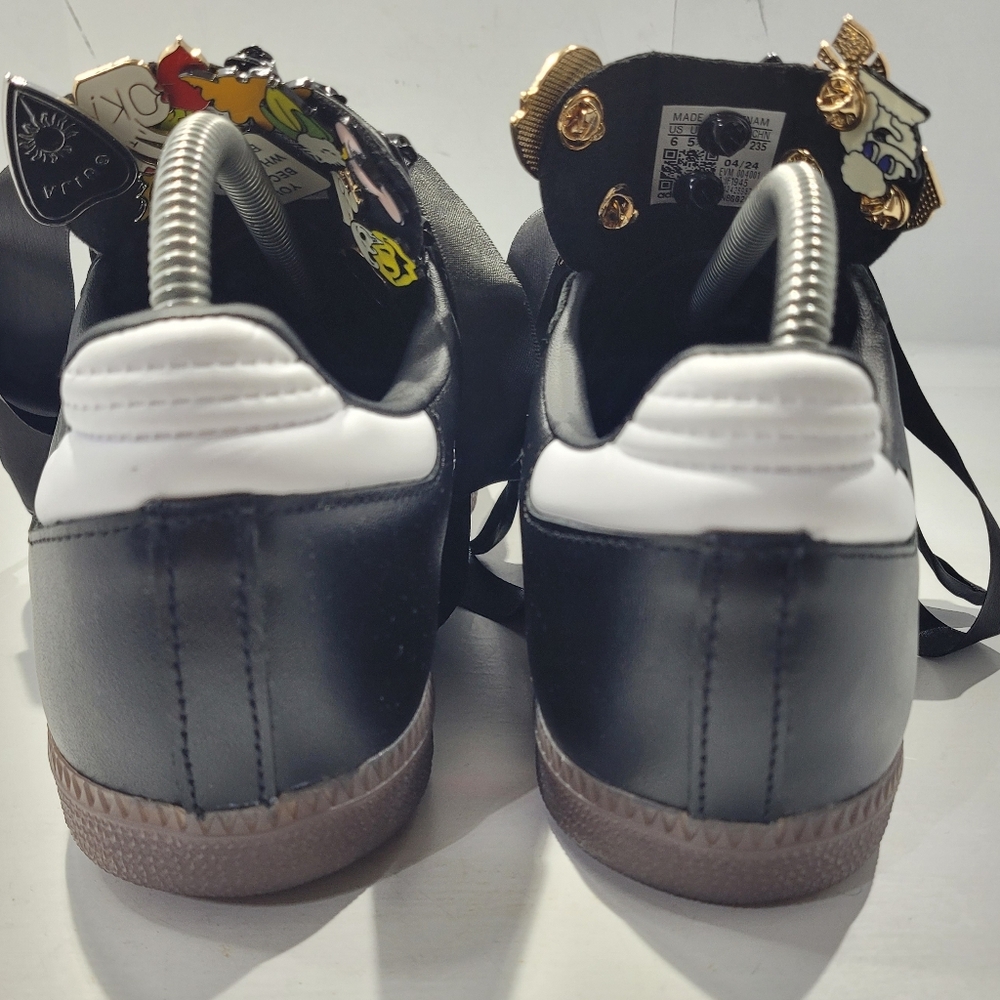 ADIDAS SAMBA INDOOR SOCCER OG SHOES CORE BLACK/CLOUD WHITE MEN'S 6 & WOMEN 7 - Picture 6 of 16